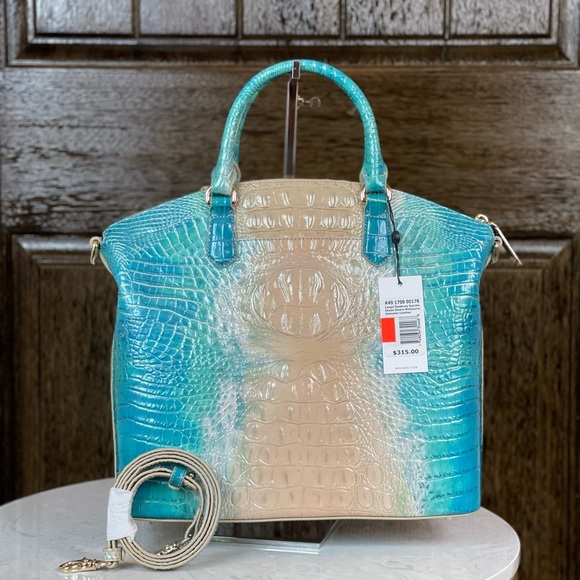 Brahmin Large Duxbury Satchel Handbag Ocean Ombre Melbourne NWT - Picture 2 of 6